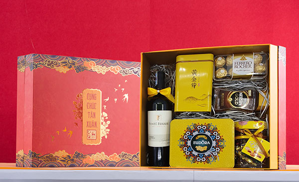 Hộp quà Tết rượu vang Punti Ferrer Classic