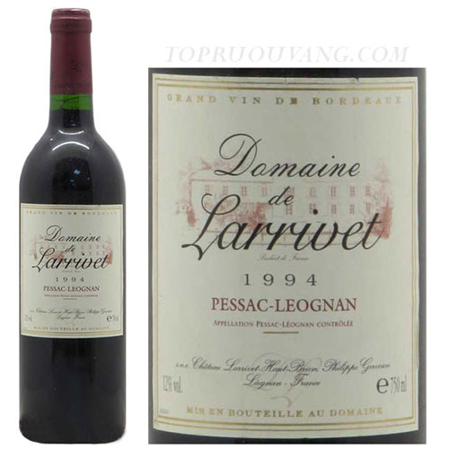 Rượu vang Domaine De Larrivet Pessac Leognan Rượu vang Domaine De Larrivet Pessac Leognan