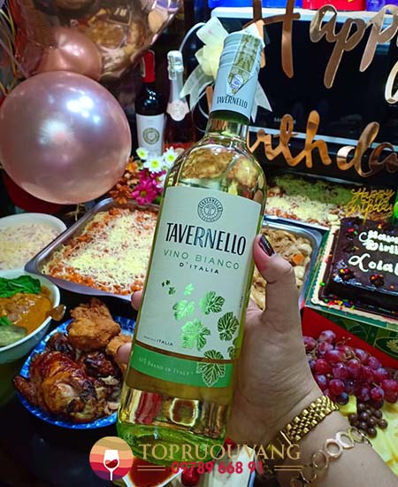 Rượu vang Tavernello Vino Bianco D'italia 1 Rượu vang Tavernello Vino Bianco D'italia