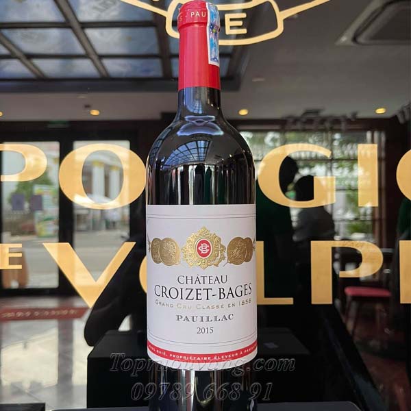 Rượu vang Pháp Chateau Croizet Bages Grand Cru Classé 1 Rượu vang Pháp Chateau Croizet Bages Grand Cru Classé