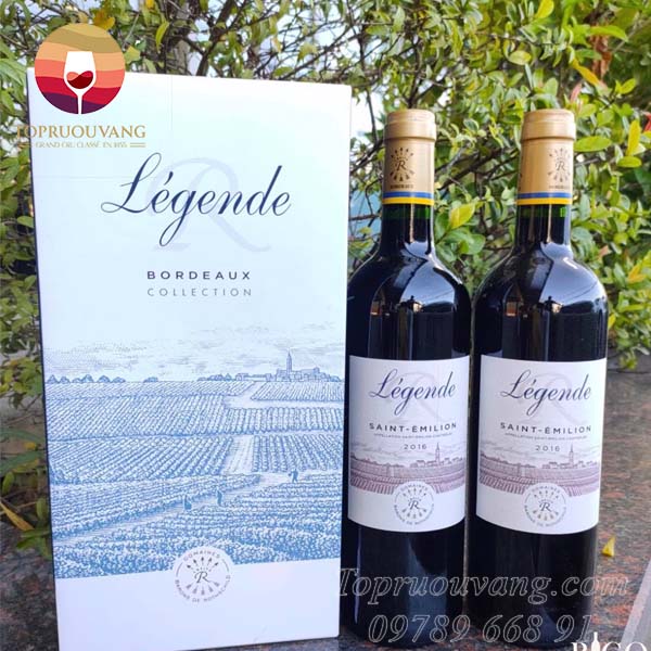 Rượu vang Pháp Legende Saint-Emilion 1 Rượu vang Pháp Bordeaux Legende Saint-Emilion
