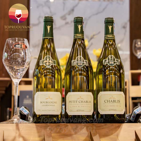 Rượu vang Pháp La Chablisienne Bourgogne Chardonnay Rượu vang Pháp La Chablisienne Bourgogne Chardonnay