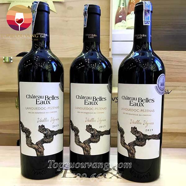 vang-Chateau-Belles-Eaux-Languedoc-Pezenas-Vieilles-Vignes-1 Rượu vang Chateau Belles Eaux Languedoc Pezenas Vieilles Vignes