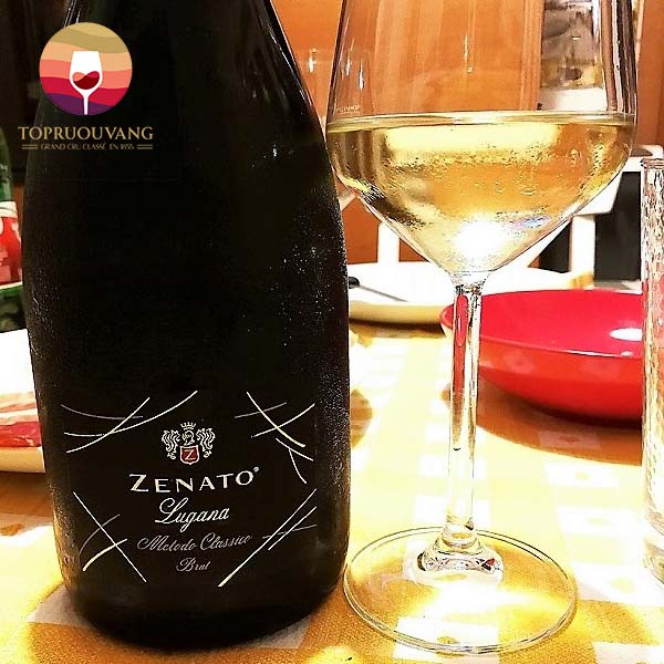 Rượu vang nổ Zenato Lugana Brut 3L