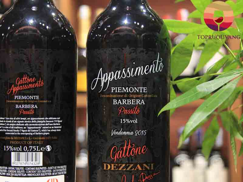 Rượu vang Ý Appassimento Gattone Dezzani Barbera