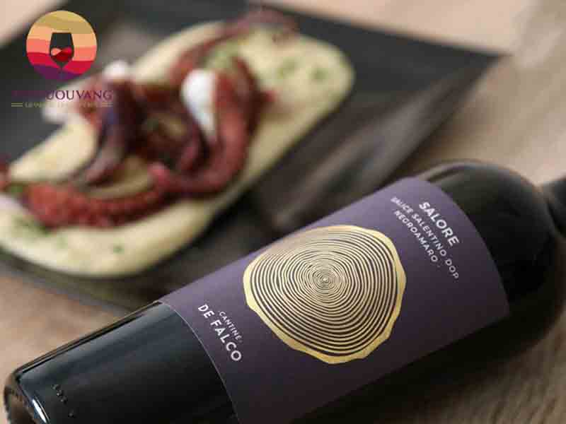 rượu vang Cantine De Falco Salore Salice Salentino Dop IT nhập khẩu chính hãng