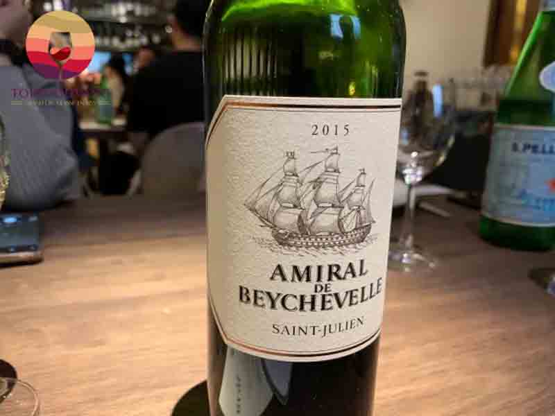 vang đỏ Amiral de Beychevelle Pessac Leognan nhập khẩu chính hãng