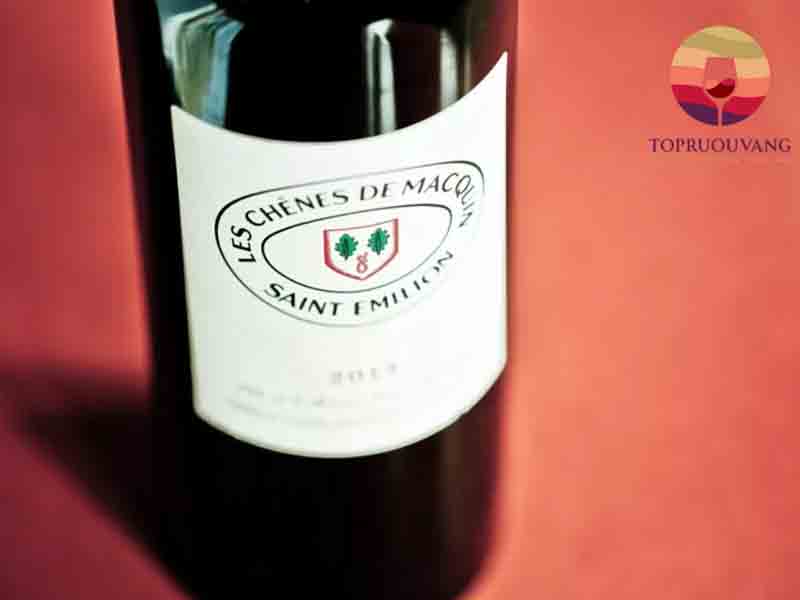 Rượu vang Pháp Les Chenes De Macquin Saint Emilion