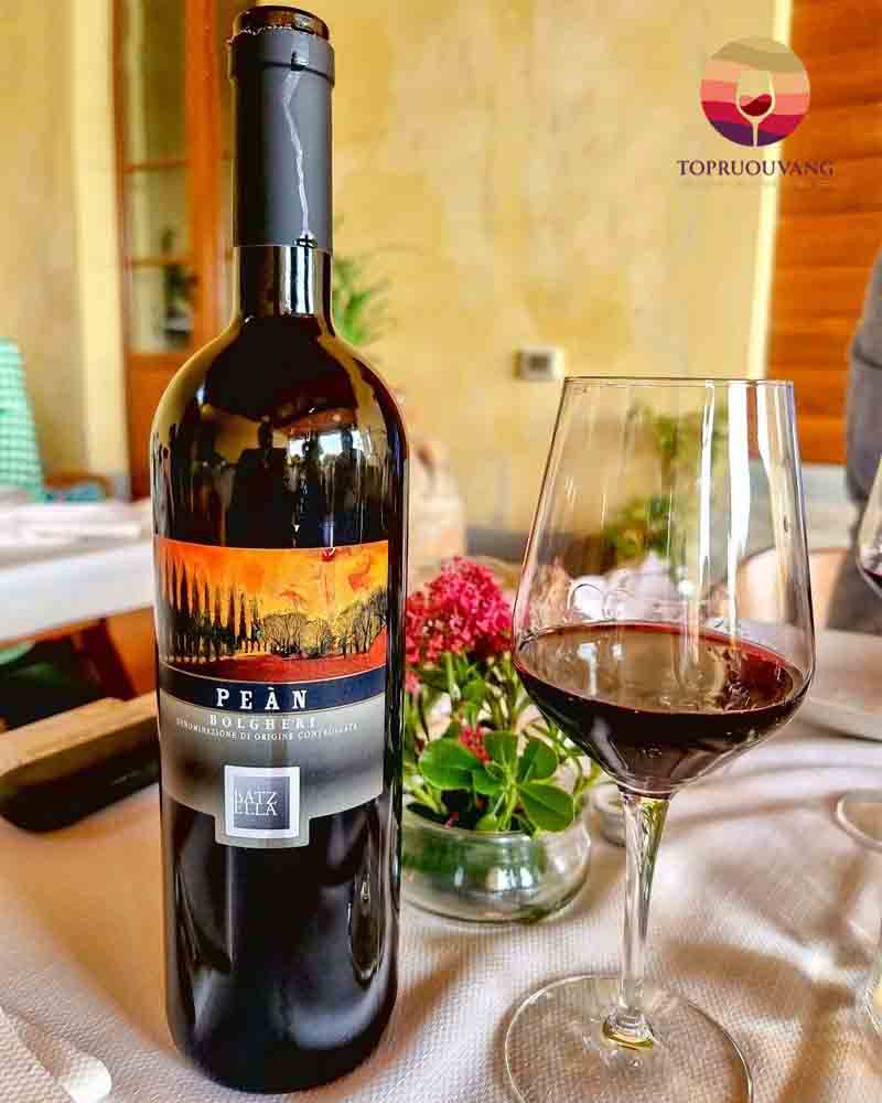 Rượu vang Batzella Pean Bolgheri DOC Super Tuscan