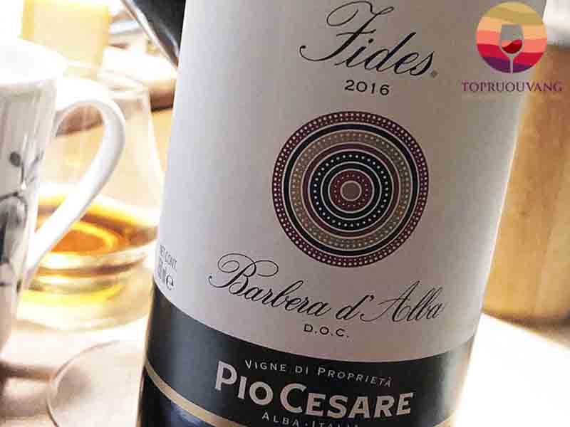Rượu vang Ý Pio Cesare Fides Barbera d’Alba DOC