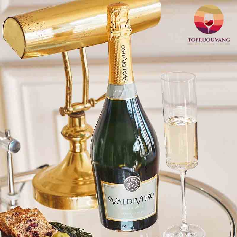 rượu vang Valdivieso Sparkling Brut Extra nhập khẩu chính hãng