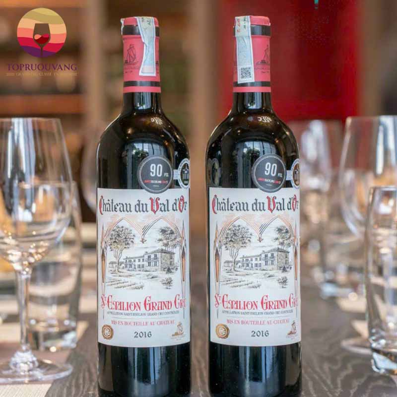 vang Chateau Du Val D'or St Emilion Grand Cru nhập khẩu chính hãng
