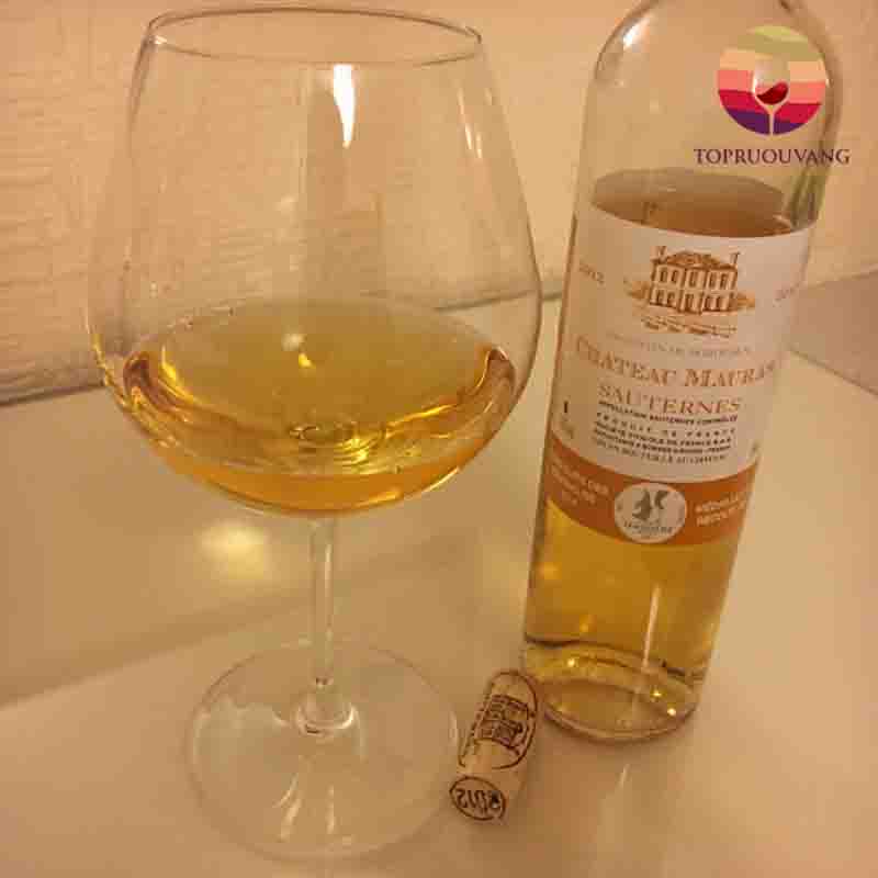 Rượu vang Pháp Chateau Mauras Sauternes chính hãng