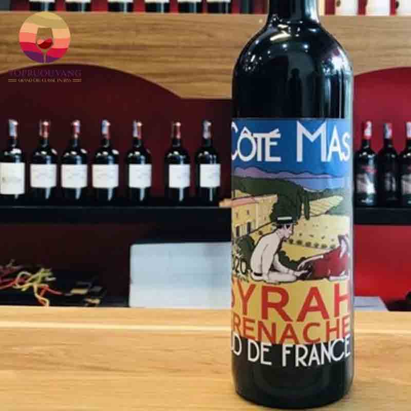 vang Cote Mas Syrah Grenache nhâp khẩu chính hãng