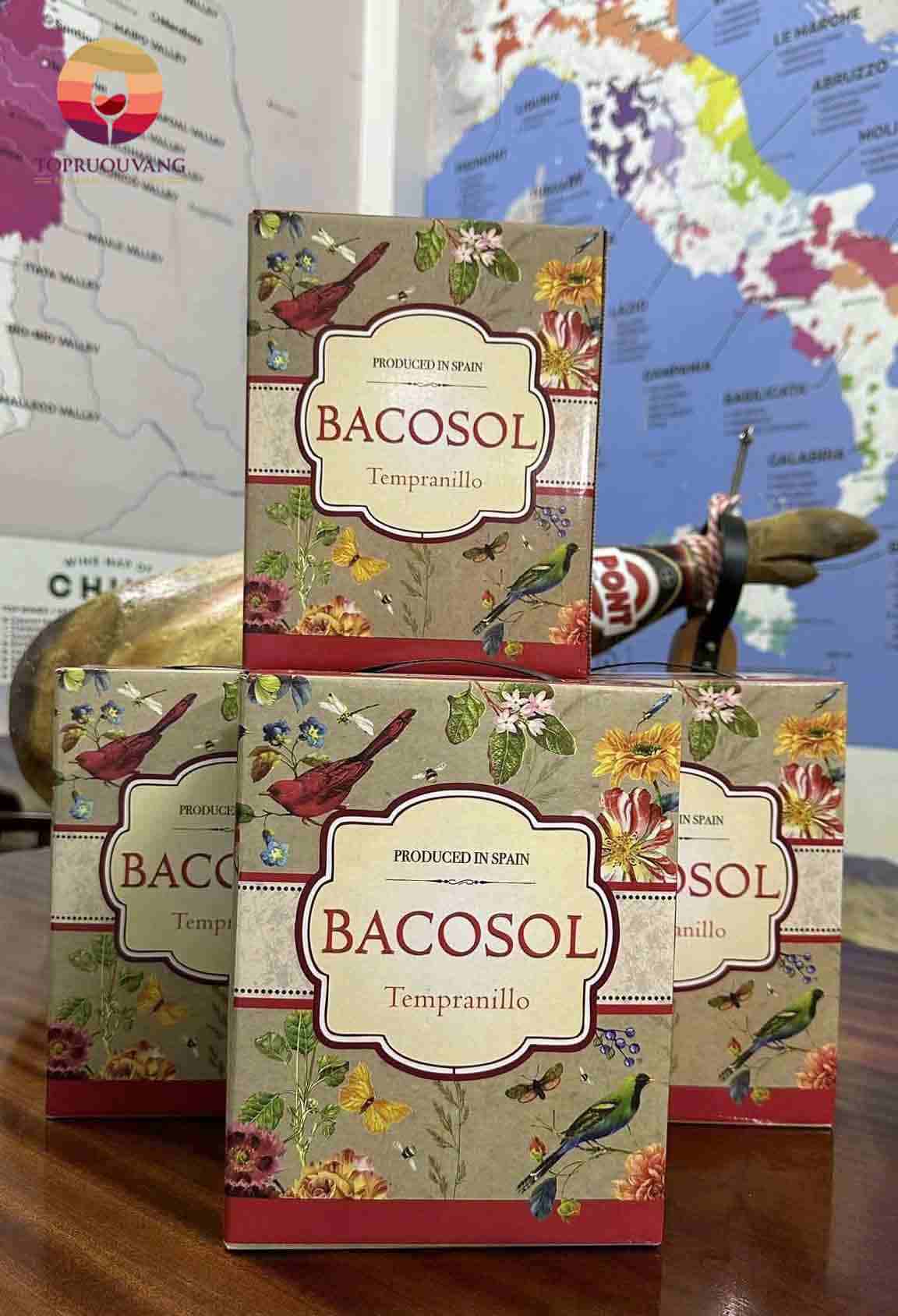 Rượu vang Tây Ban Nha Bacosol Tempranillo