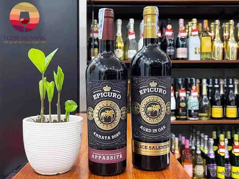 rượu vang Epicuro Aged In Oak nhâp khẩu chính hãng