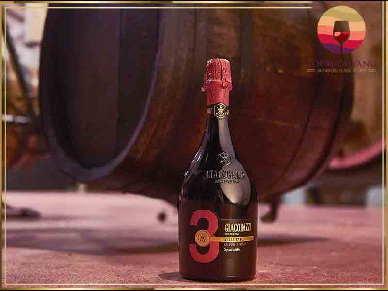 Rượu vang Ý Giacobazzi 3 VELLUTATO Spumante Cuvée Rouge