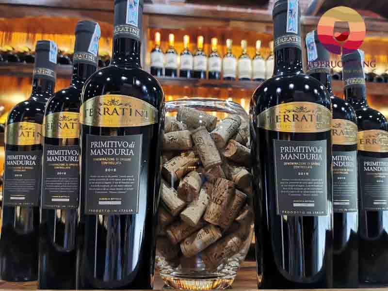 rượu vang Terratini Primitivo di Manduria nhập khẩu chính hãng