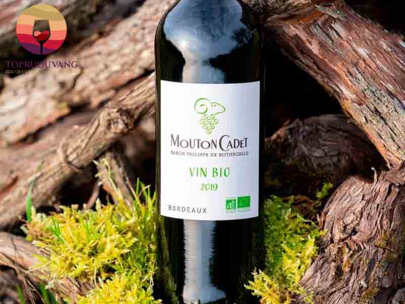 Vang Pháp Baron P. de Rothschild Mouton Cadet Bordeaux Organic nhập khẩu chính hãng