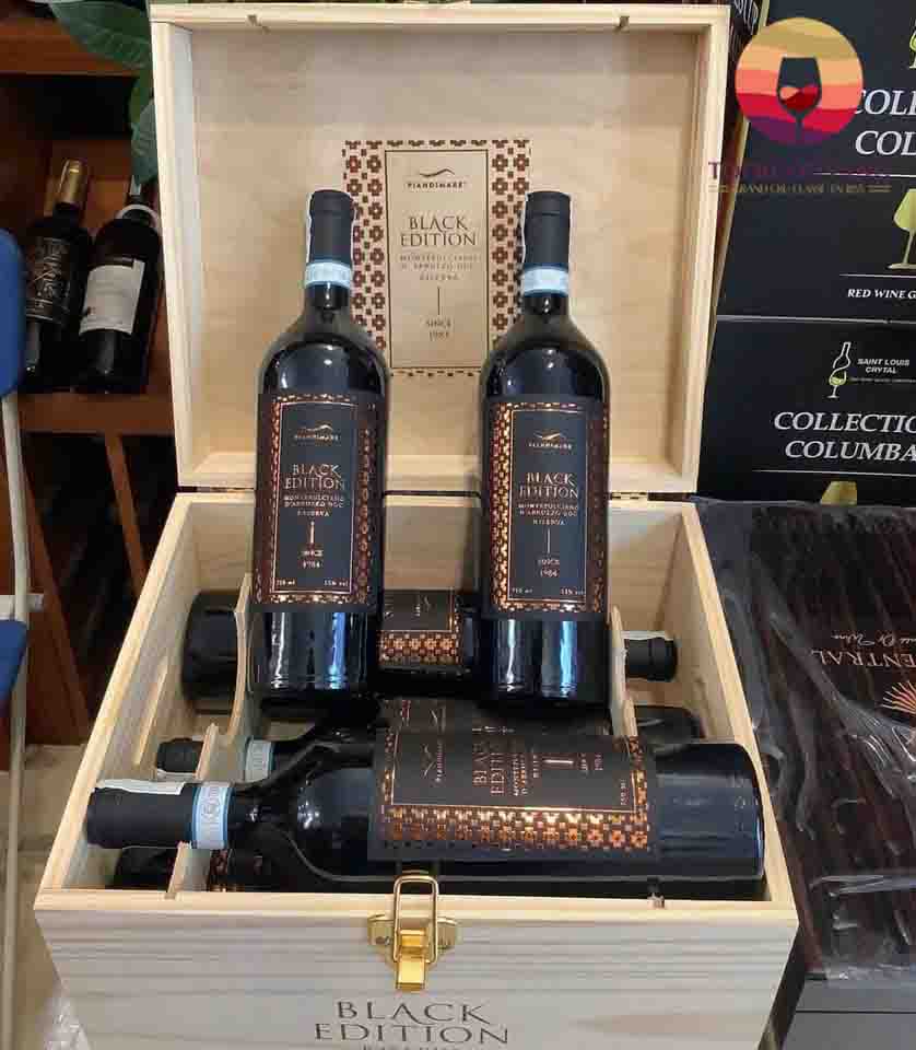 Rượu vang Ý Montepulciano DAbruzzo Black Edition Riserva