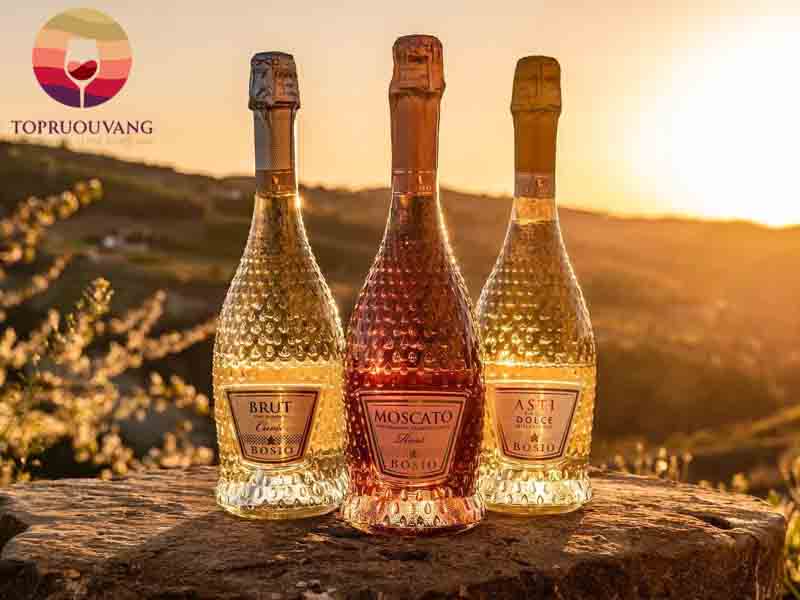 Rượu vang Ý Bosio Moscato Rose Spumante Aromatico Dolce