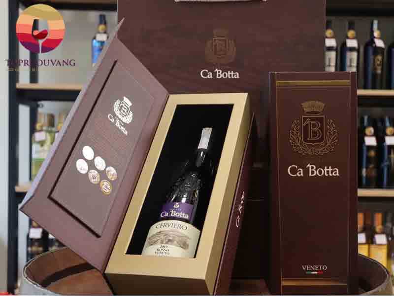 Rượu vang Ý CaBotta Cerviero Rosso Veneto