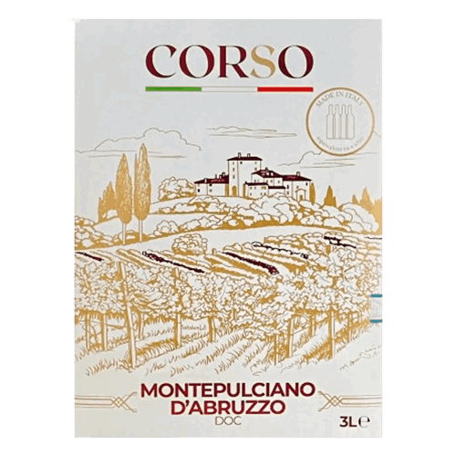 Rượu vang Ý Corso Montepulciano d’Abruzzo DOC 12,5%